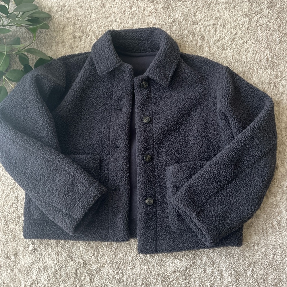 ❌SOLD❌UNIQLO Cozy Black Sherpa Jacket